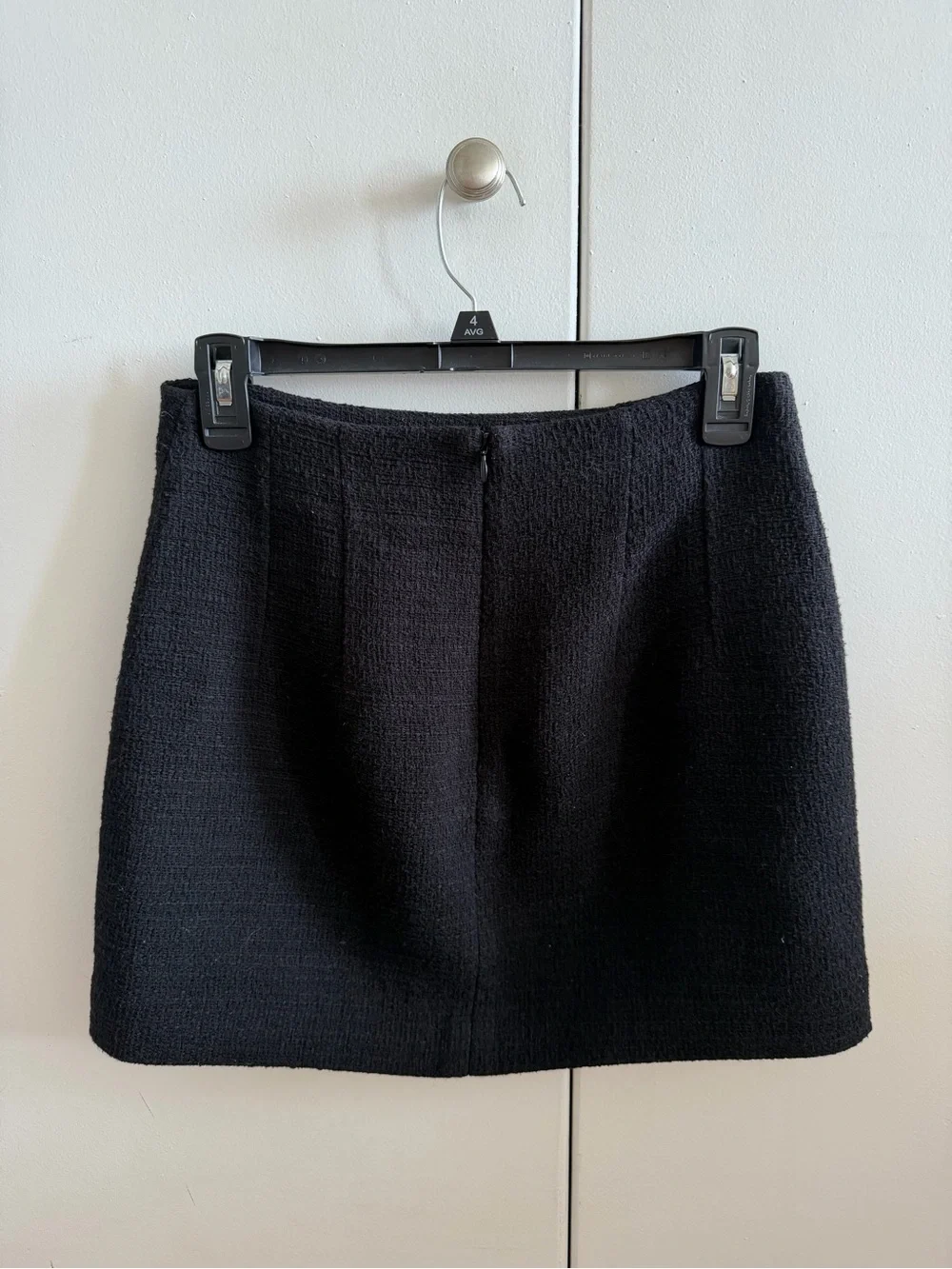 Mango Black Women's Textured Mini Skirt